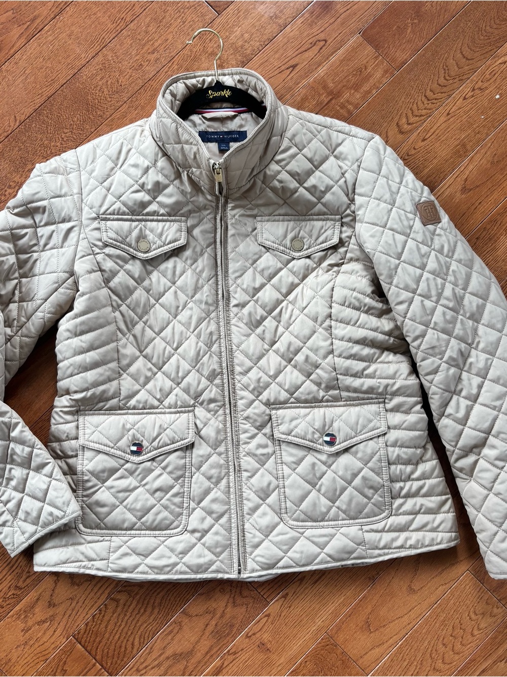 Tommy Hilfiger Quilted Light Beige Jacket